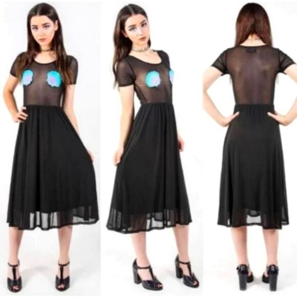 Iron Fist Mermaid for Life Dress - Sheer Mesh Top & Seashell Pastie NWT Size 4X - Picture 1 of 7